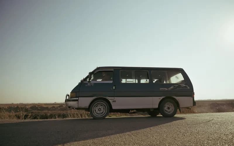 minivan rural road