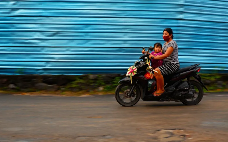 contrôle de scooters à bali