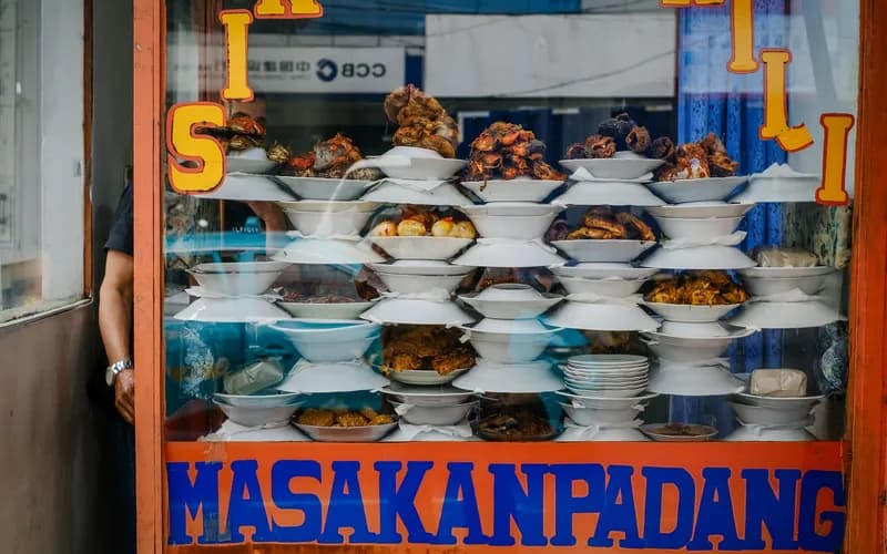 nasi padang dishes