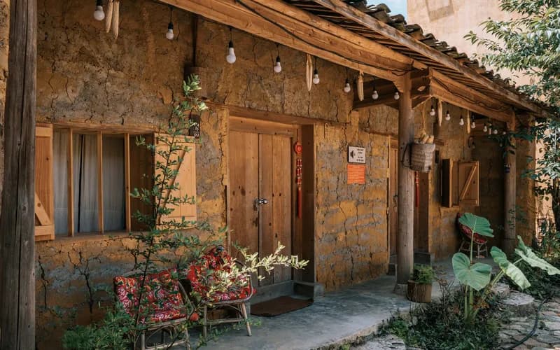 village homestay porch