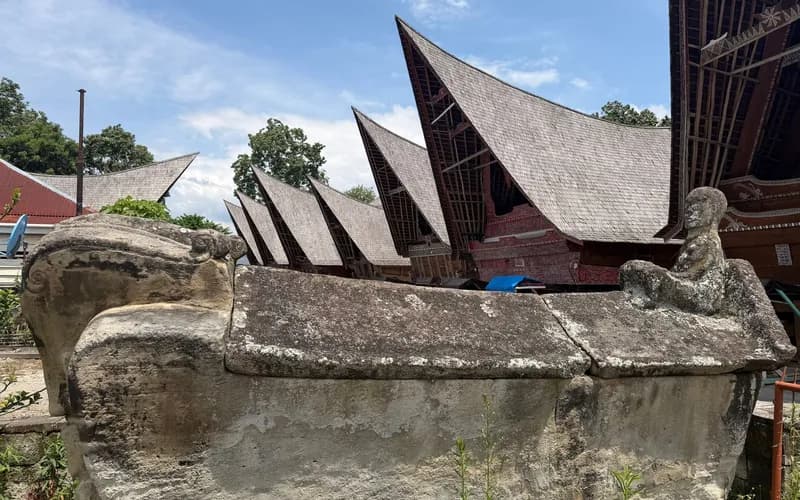 batak traditional house samosir