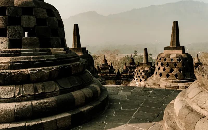 temple de borobudur au lever du soleil