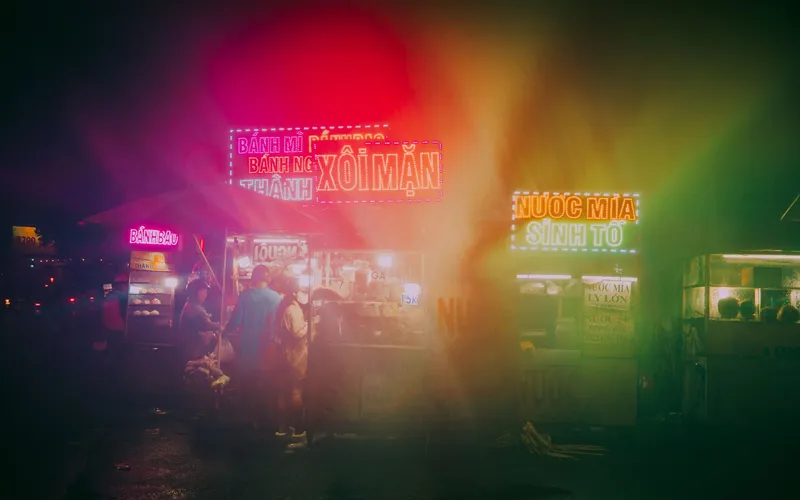night market food stall