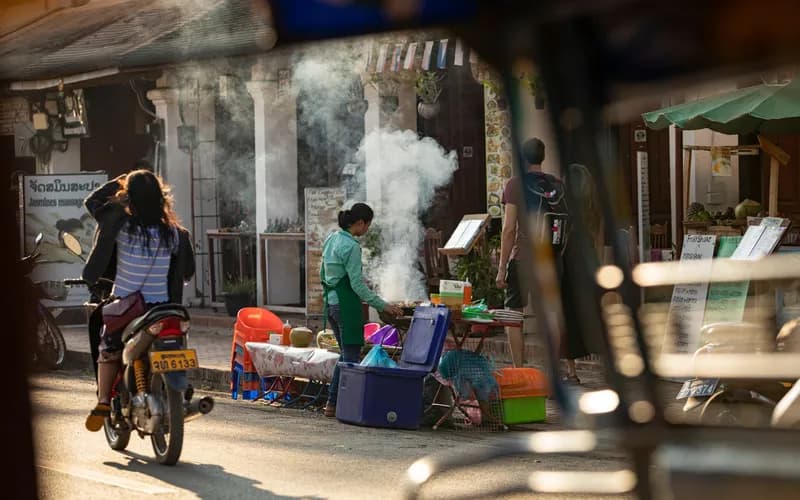 night market stalls