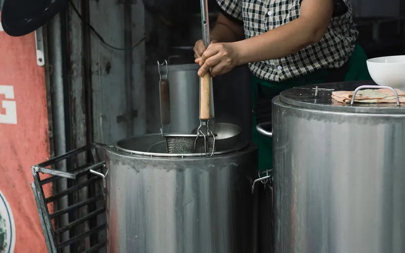 noodle soup street stall