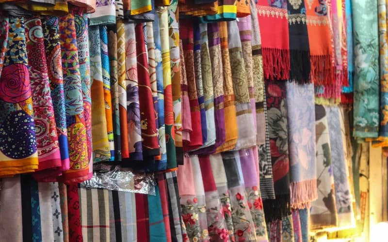 lao silk scarf