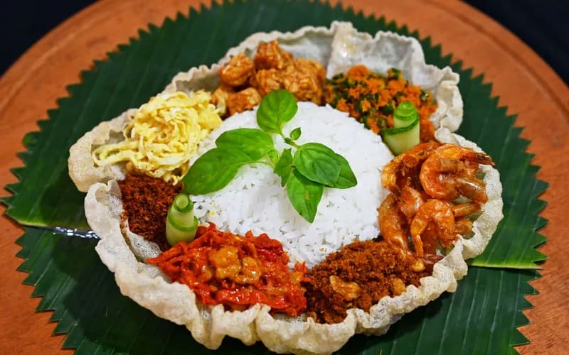 nasi lemak malaisie feuille de bananier