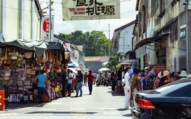 centre de hawkers george town penang