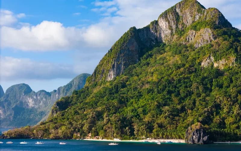 lagon de palawan et bateaux