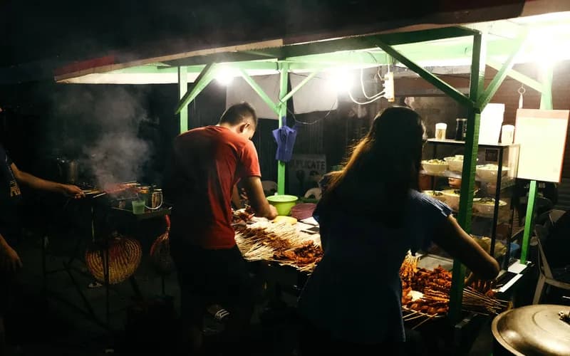 street food counter