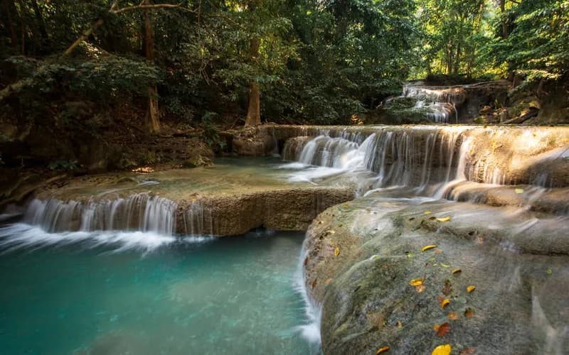 erawan falls tiered waterfall