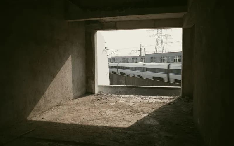 high speed train construction site