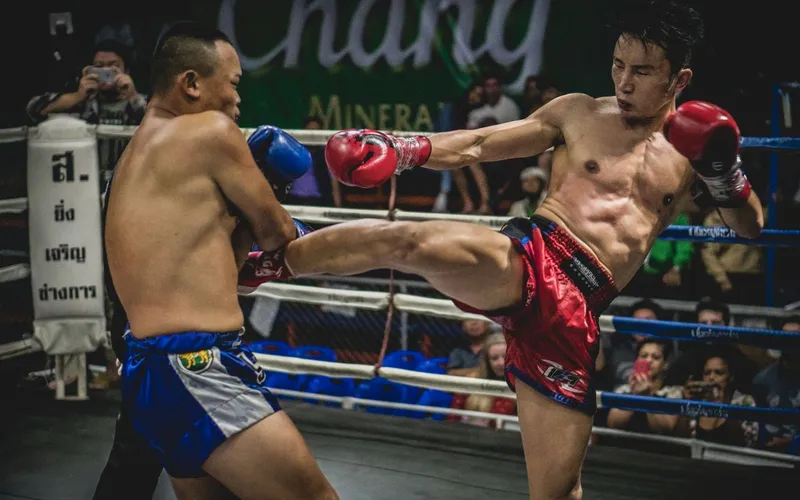 muay thai fighters ring