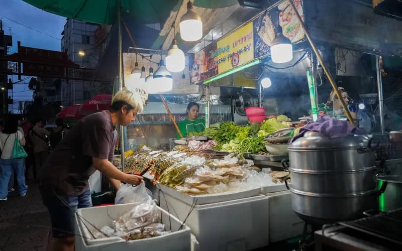 bangkok street food stall