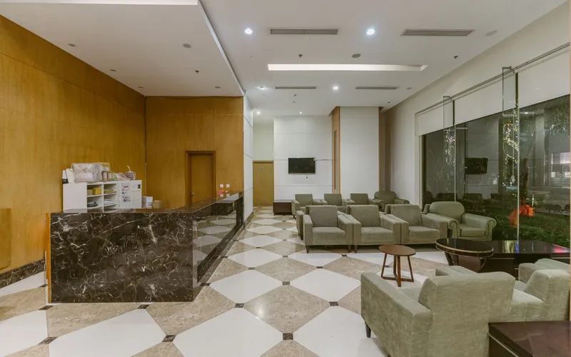 hospital reception desk