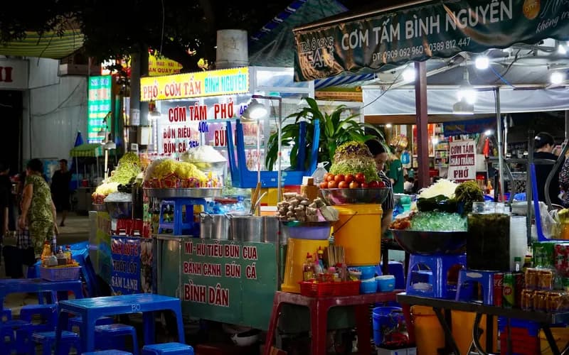 night market food stall