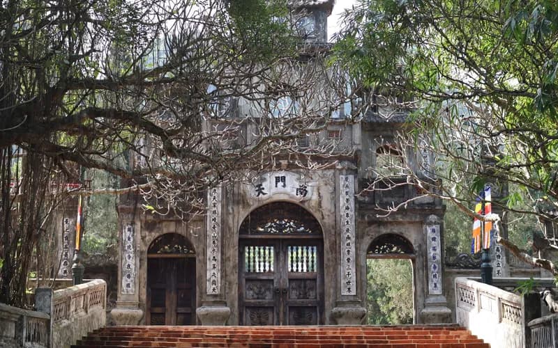 stone steps forest pagoda